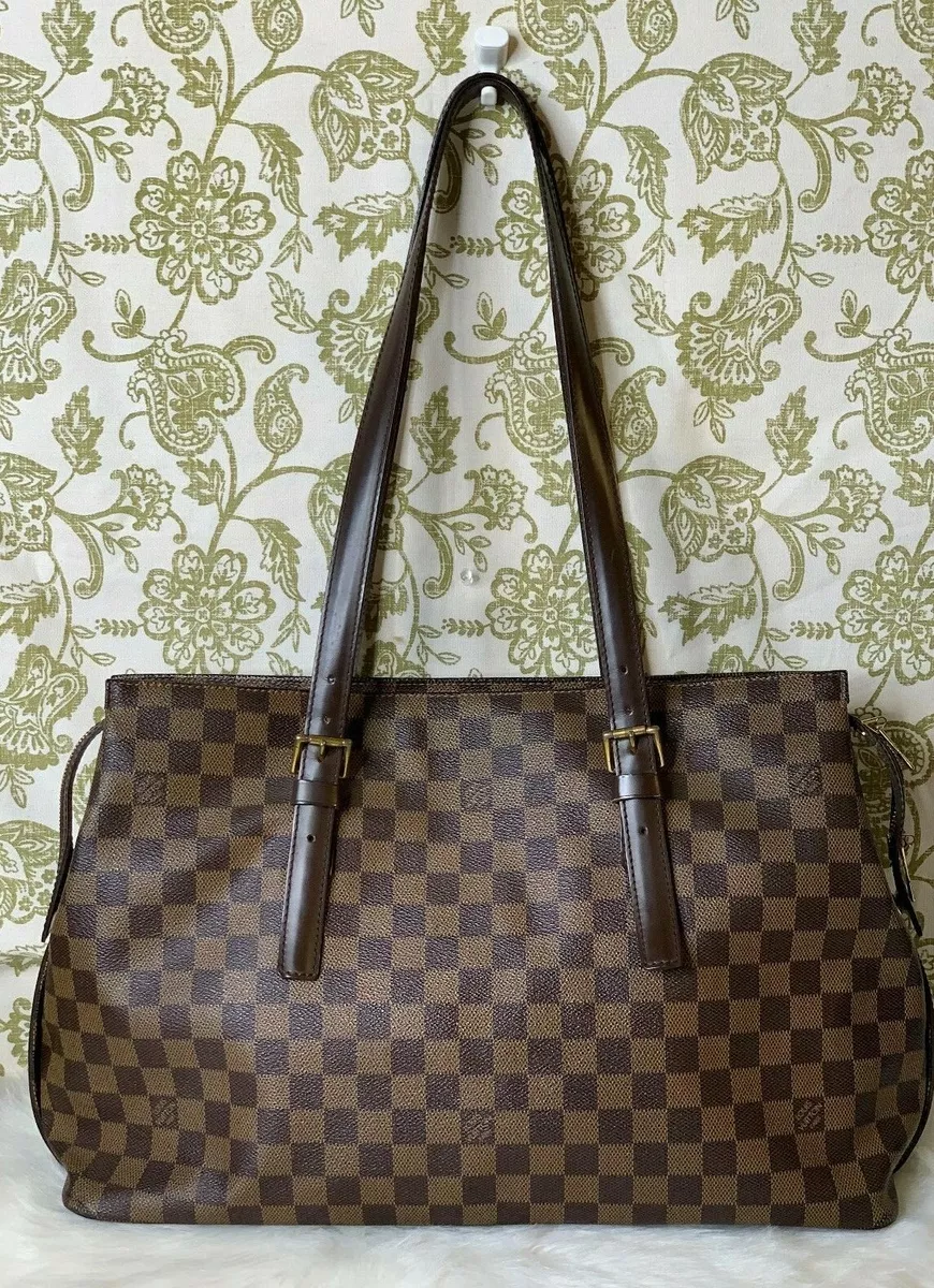 Authentic Louis Vuitton Chelsea Damier Ebene Shoulder bag F/S DHL EMS