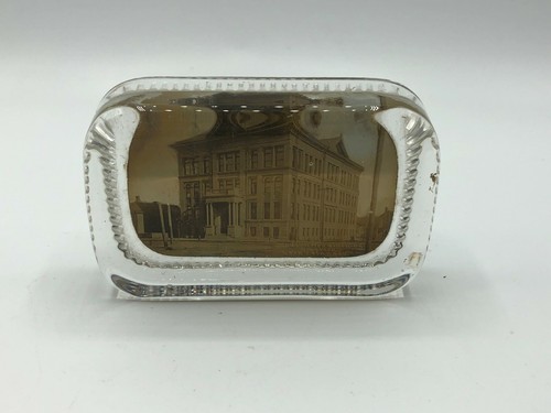 Briefbeschwerer Modern Woodmen Of America Rock Island Headquarters Vintage Antik - Bild 4 von 9