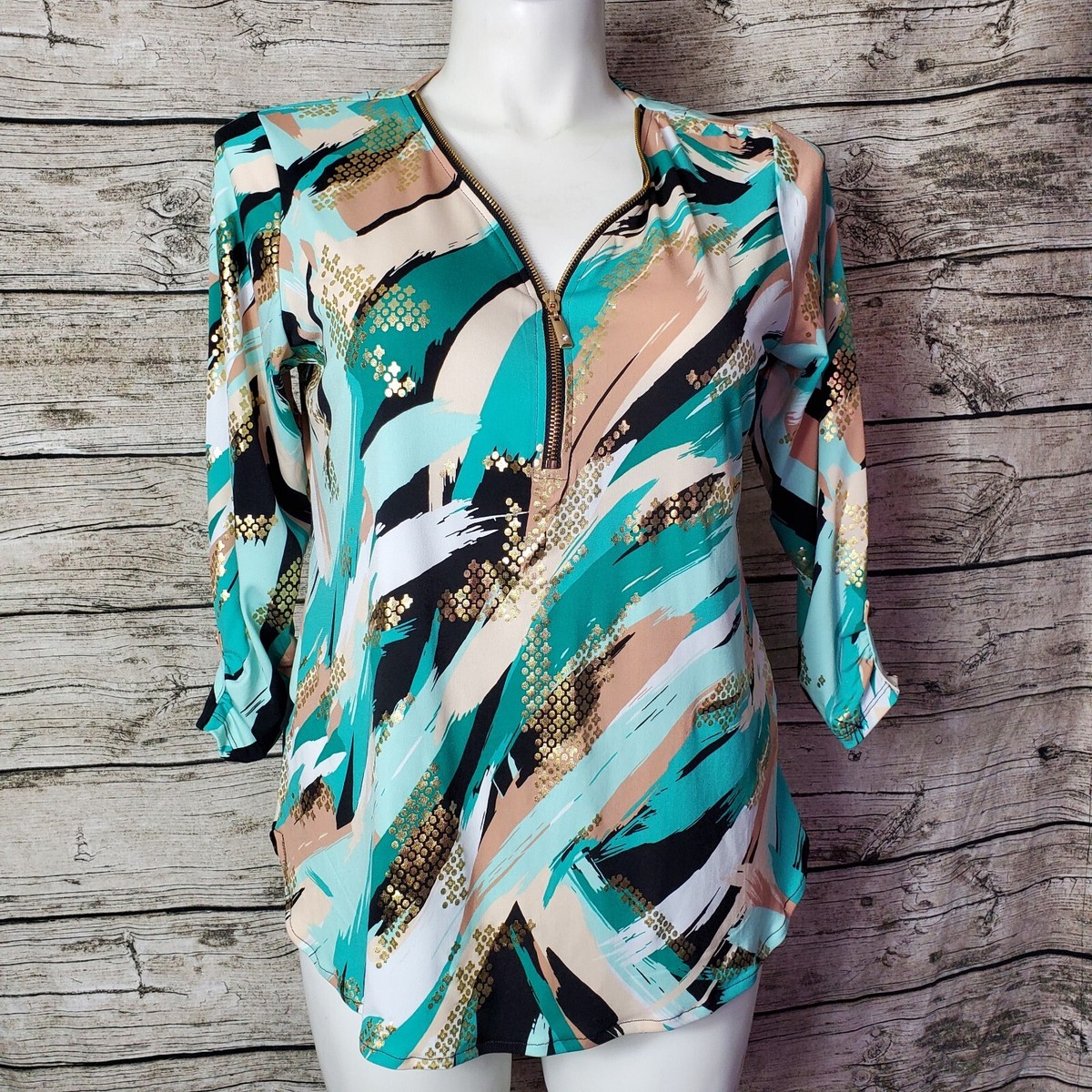 JM Collection Zip Front Top size 0X | eBay