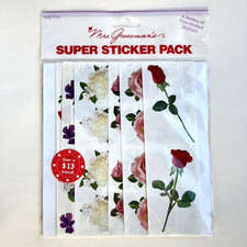Vintage Mrs. Grossman's Photoessence Flowers Super Sticker Pack Scrapbooking