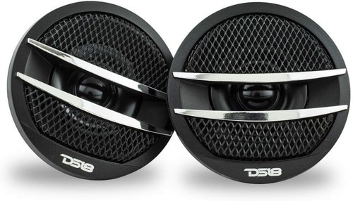 DS18 TX1S Car Audio 2" Super Tweeter Build In Crossover Silver 200 Watts - Pair