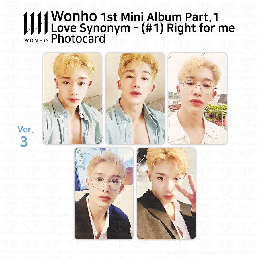 Wonho 1st Mini Album Love Synonym #1 Right for me Official Photocards  Select