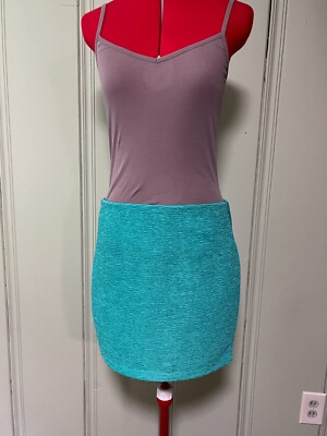 BCBGeneration  Mini Skirt Size Large Teal  Green Stretch Waist