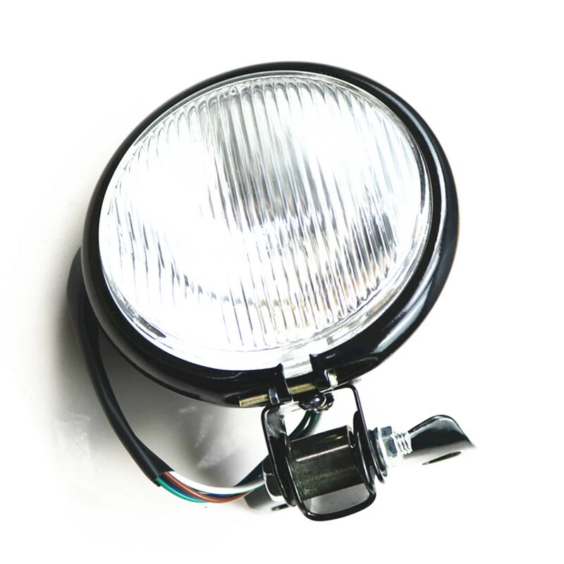 5 "phare noir moto lumière principale pour Harley Honda Kawasaki Suzuki Yamaha - Photo 2/4