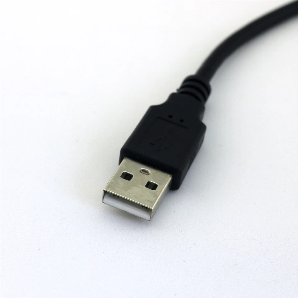 10pcs High Speed USB 2.0 A Male To B Male Printer Scanner Cable Cord Black 1FT - Image 4 of 4
