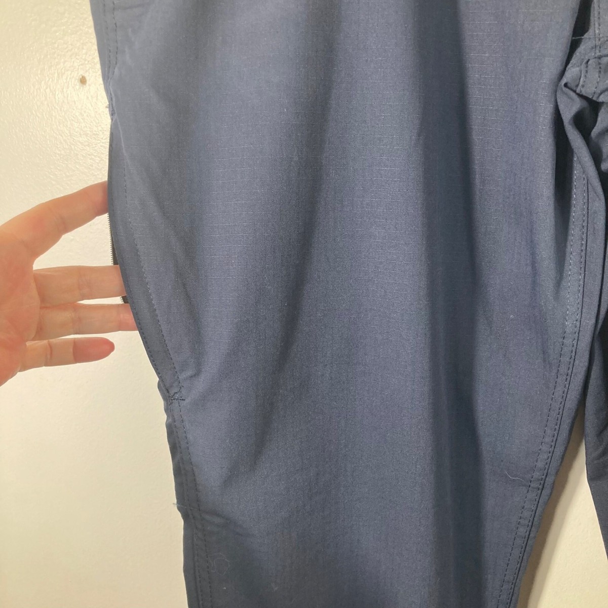 Mens Carhartt Abbott Pant Ripstop Cotton Millington Twill Navy 44 x 34 NWT View 5