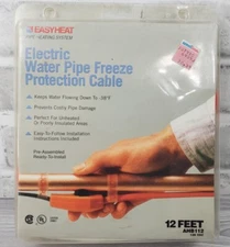 NOS EASY HEAT AHB-112 12FT PIPE HEATING CABLE HEAT TAPE KIT SALE