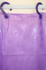 Solid Embossed PEVA Shower Curtain BUILT IN HOOKS 70Wx72L EcoFriendly Fun Colors