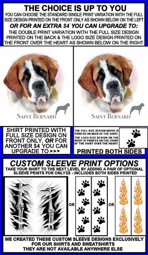 BEAUTIFUL CHAMPION CLASSIC SAINT BERNARD DOG BREED LONG SLEEVE T-SHIRT AB711 - Picture 2 of 12