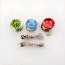 3 LOT Vintage Yoyo's Yomega Yo-yo Fireball Stealth Raider Yoyodesign Performance
