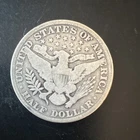 1912 Barber Half Dollar Silver Coin Circulated 50C Philadelphia Variety