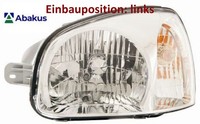 Abakus 221-1139L-LDEMD Hauptscheinwerfer Links Scheinwerfer FüR Hyundai