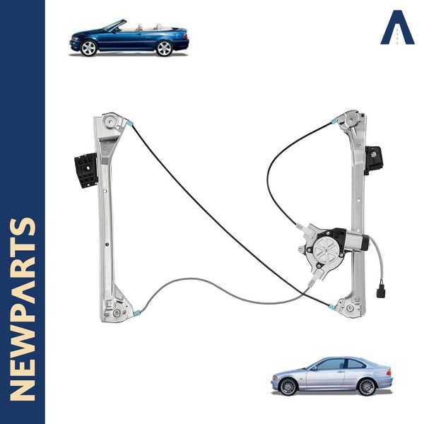 Fensterheber Mechanismus Mit Motor Vorne Rechts FüR BMW 51338229106 2-Pole 12V-image