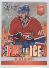 2013-14 Panini Select Fire on Ice Rookies Silver Prizm 21/25 Nathan Beaulieu 0a1