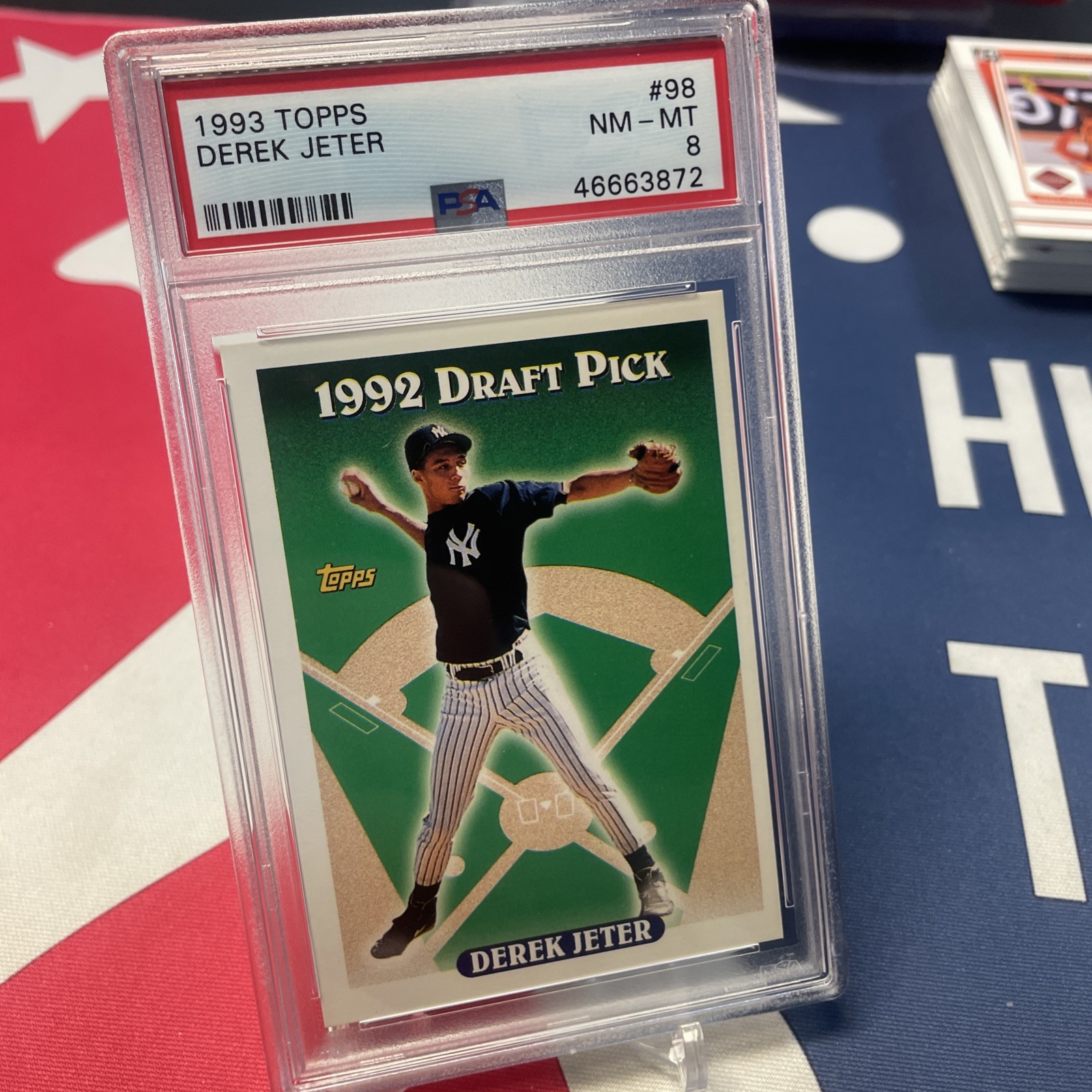 1993 Topps - Derek Jeter #98 (RC) PSA 8