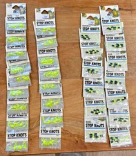 Lot 29 pcs (87 total) Danielson Bobber Stop Knots -3 pack - New Vintage NOS