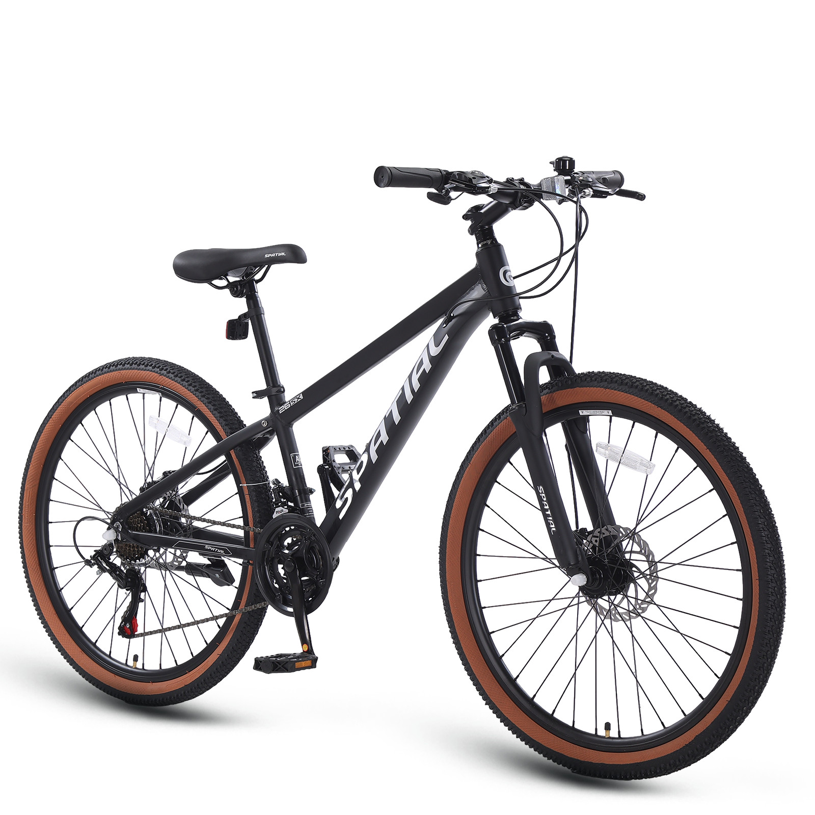 SPATIAL 26" All-Terrain Mountain Bike 21Speed Alloy Frame Disc Brakes Teen&Adult