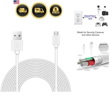15 Feet Power Extension Cable for Security Cameras and Gaming Controllers