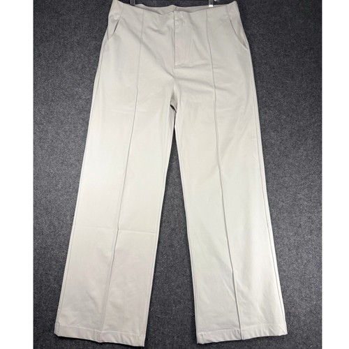 Vuori Elevation Women's Trouser Extra Large XL Ecru Lt Gray Work Pants - Picture 2 of 7