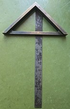 RARE Antique Center Square Finder 6 1/2 Brass...