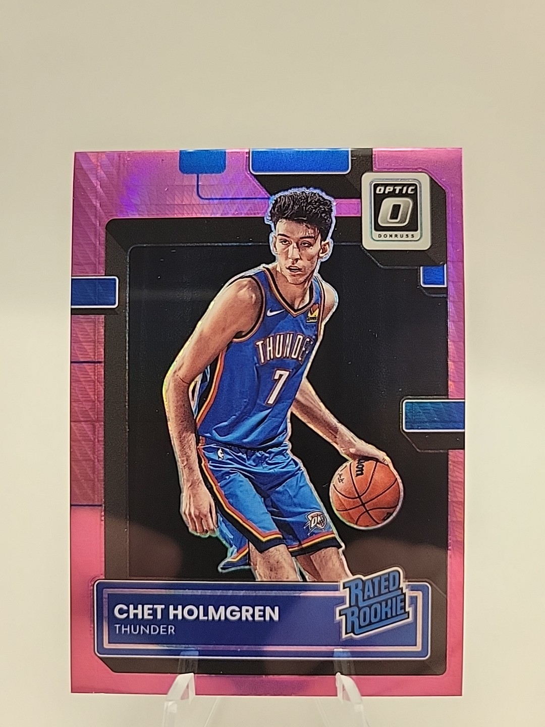 2022-23 Panini Donruss Optic - Rated Rookie Chet Holmgren #208 Pink Hyper Prizm