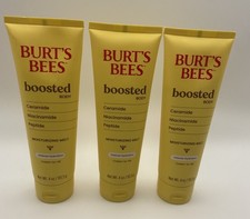 Burt's Bees BOOSTED Body Moisturizing Melt Cream-to-Oil 4oz ea. New 3 Pack 