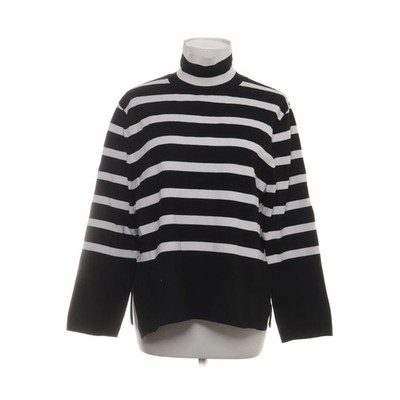 H&M, Rollkragenpullover, Größe: S, Weiß/Schwarz, Viskose/Polyester/Polyamid #Yfy
