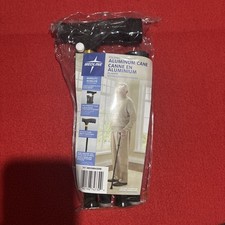 Sześć Medline Składany aluminiowy uchwyt T Laska Czarna MDS86430W Nowy fabryczny karton