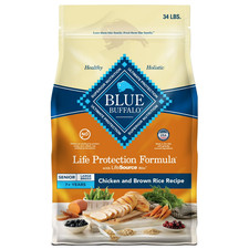 Blue Buffalo Life Protection Formula Large Breed Senior Dog Food, Chicken,34 lbs 2.35 per pound