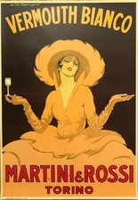 DUDOVICH MARCELLO  MARTINI BIANCO POSTER VINTAGE 70x100 OFFER