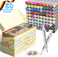 Arrtx Oros Alkoholmarker Set 90 Farben Permanente Marker Mit Doppelspitze Pinsel