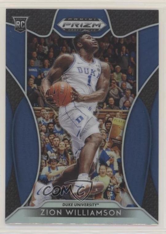2019-20 Panini Prizm Draft Picks Blue Prizm Zion Williamson #1 0c4