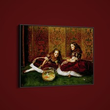 John Everett Millais - Leisure Hours - Art Print on Paper or Canvas