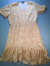 Simply Vera Wang Dress Puff Dress Womens XL Asymmetrical Ruffle Bottom Lining