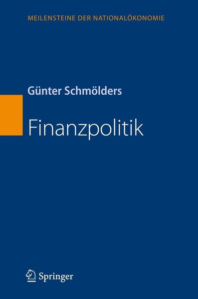 Finanzpolitik GüNter SchmöLders-image