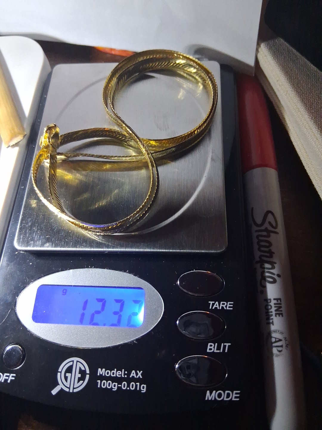 925 Solid Sterling Silver, Gold Overlay, 20 Inch … - image 4