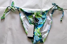 Cotton On Body Gabrielle Floral Fixed Tie Side Brazilian Bikini Bottom Size M