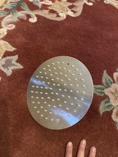 Chrome Round Shower Head 200mm, Swivel, Unbranded. Very Good Condition.