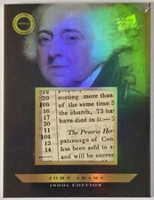 2024 Pieces of the Past 1800s John Adams Document Relic #116
