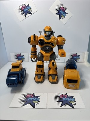 Hap-P-Kid Toy Robot Transformers Action Figure Yellow Untested