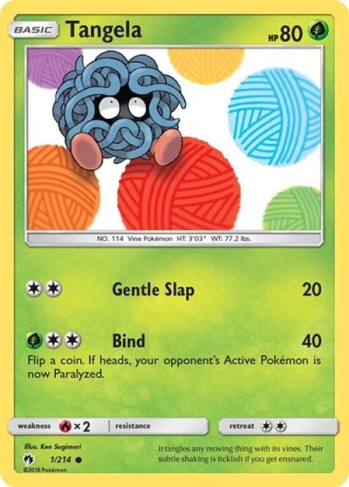 Tangela - SLT 001 Pokemon - Light Play