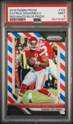 2018 Panini Prizm #102 Patrick Mahomes II Prizm Red White and Blue PSA 9