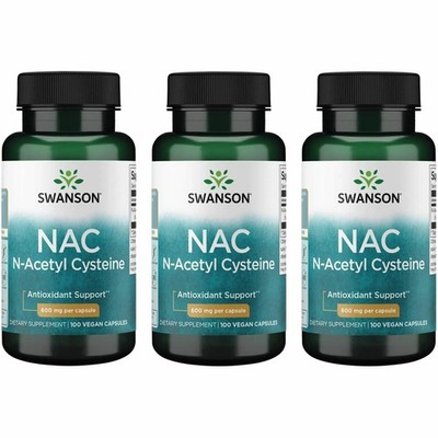 Swanson NAC N-Acetyl Cysteine Liver Health and Antioxidant Supplement for Adu...