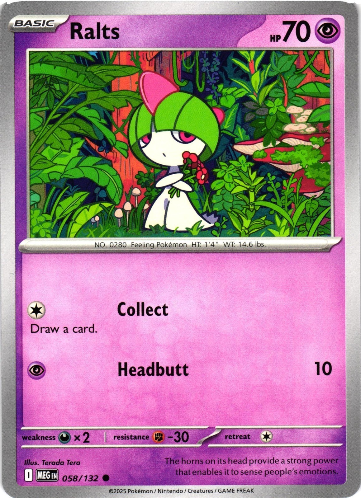 Pokemon - Ralts - 058/132 - Mega Evolution - NM/M