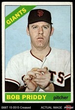 1966 Topps #572 Bob Priddy Giants 2 - GOOD