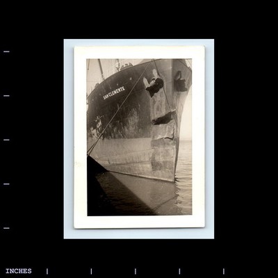 Old Vintage Photo CLOSE-UP SAN CLEMENTE SHIP ANCHOR