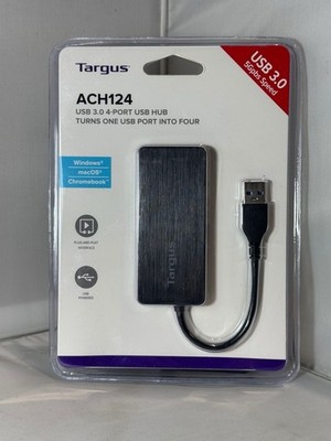 2 Units Targus 4 Port USB Hub - ACH124 USB 3.0 -5GPS SPEED - WINDOWS/MAC/CHROME