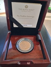 2022 Piedfort Gold Proof  Platinum Jubilee Sovereign
