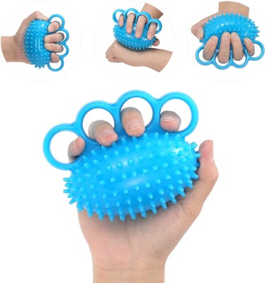 Hand Exercise Ball Finger Therapy - Grip 1 Count (Pack of 1), blue 