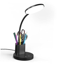 Desk Lamp, LED Desk Lamp for Home Office, Touch Table Lamp with 3 Color Black